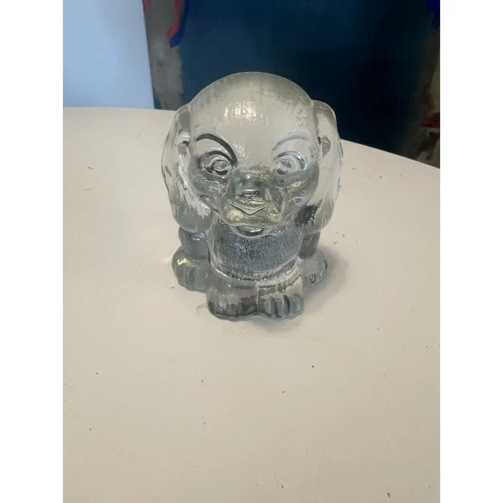 Vintage Goebel‎ W. Germany Lead Crystal Puppy Figurine/Paperweight